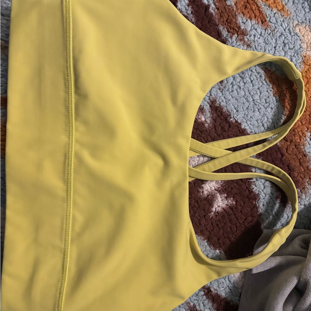 Lululemon Athletica Vibrant Yellow Sports Bra